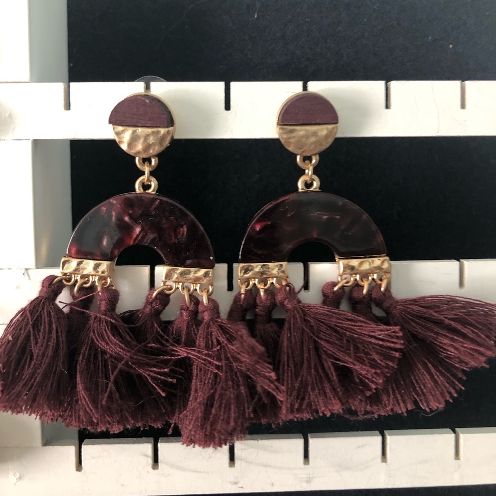 3/$20 Acrylic Tassle Earrings - Picture 1 of 1